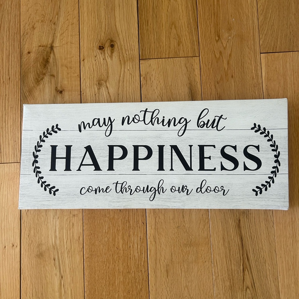 Canvas sign like new